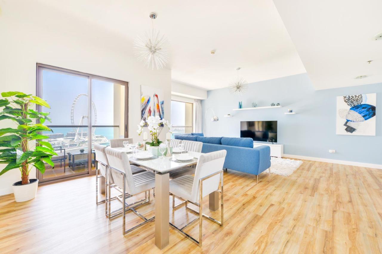 Luxury Jbr - Full Sea View - Free 5* Beach Resorts Access Dubai Exteriör bild