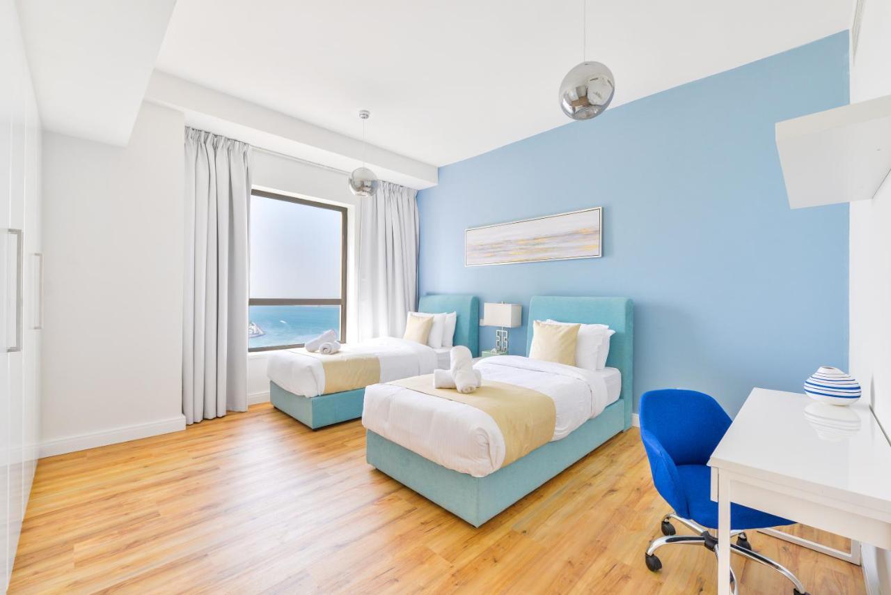 Luxury Jbr - Full Sea View - Free 5* Beach Resorts Access Dubai Exteriör bild