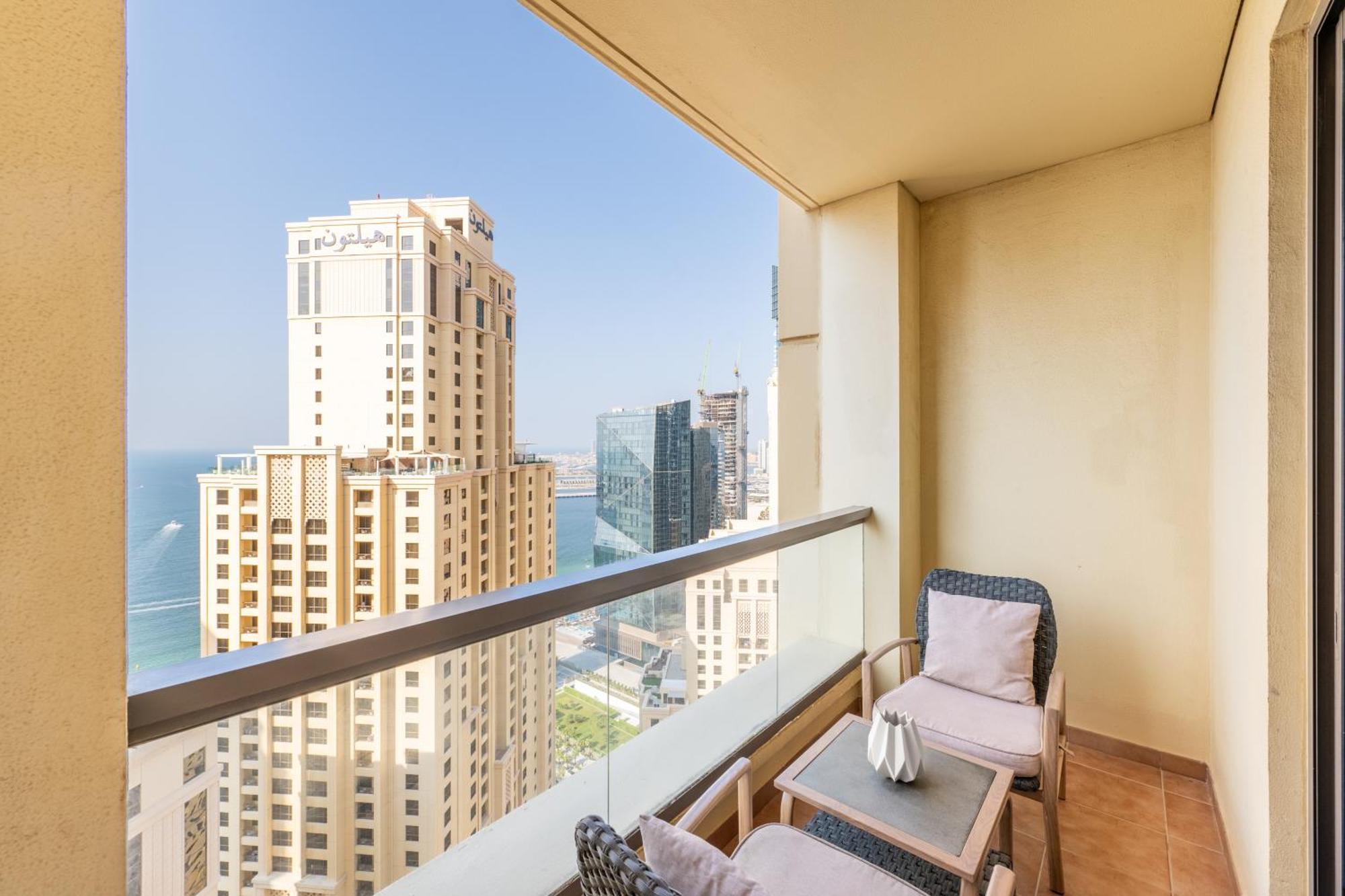 Luxury Jbr - Full Sea View - Free 5* Beach Resorts Access Dubai Exteriör bild