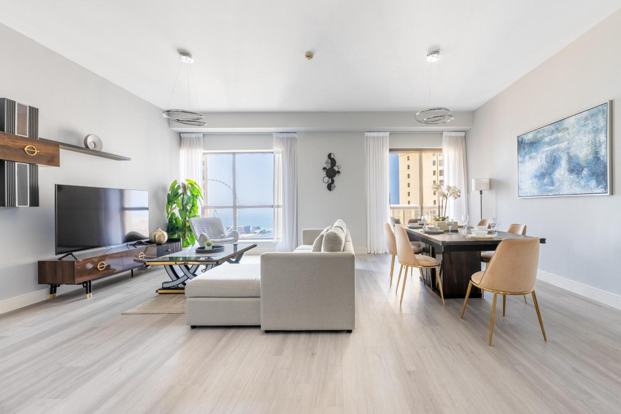 Luxury Jbr - Full Sea View - Free 5* Beach Resorts Access Dubai Exteriör bild