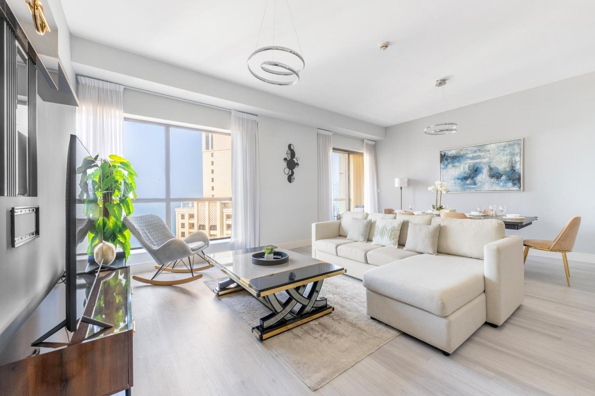 Luxury Jbr - Full Sea View - Free 5* Beach Resorts Access Dubai Exteriör bild