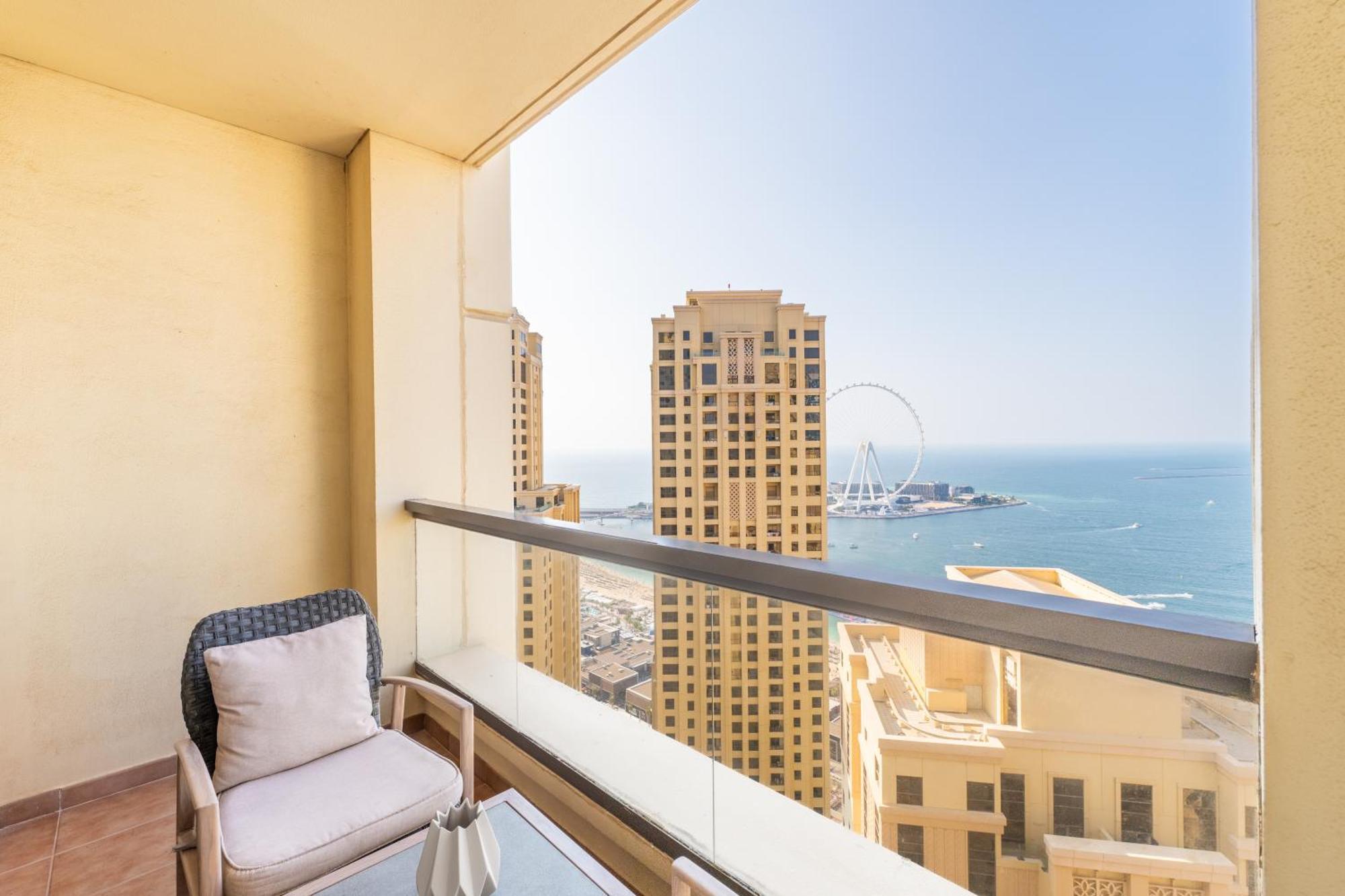 Luxury Jbr - Full Sea View - Free 5* Beach Resorts Access Dubai Exteriör bild